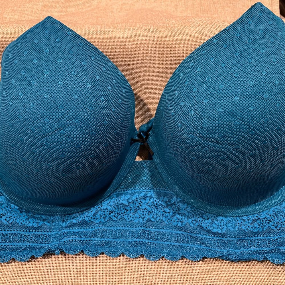 Blue 38 DDD Underwire Lane Bryant line Cacique